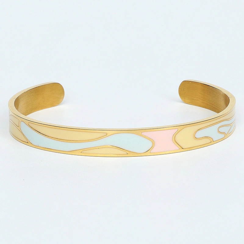 Bracelet for Women Simple Colored Bracelet Gold Plated Jewelry