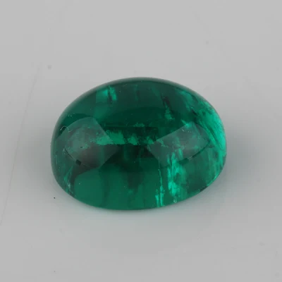 Cabochon Shape with Inclusion Columbia Emerald Hydrothermal Emerald
