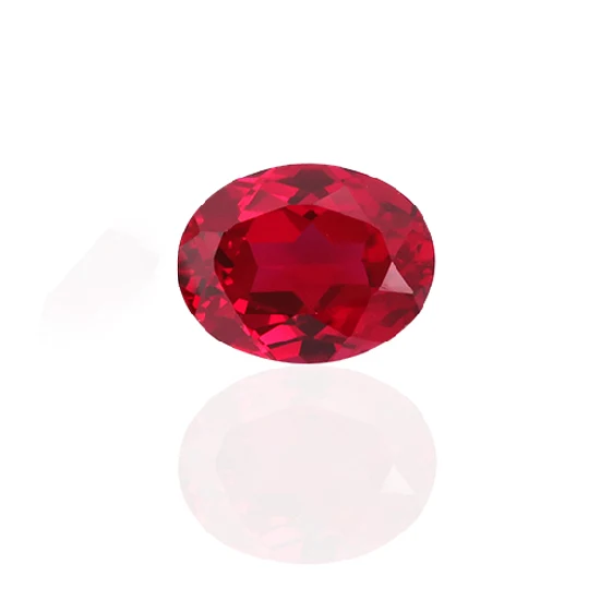 Lab Created Ruby Oval Cut Lab Grown Ruby #5 #8 Gemstone for DIY Jewelry Making
