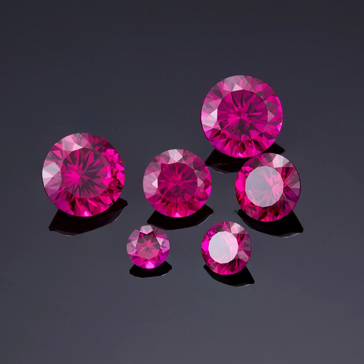 Messi Gems Precious Created Stones Corundum Gemstone Round Oval Pear Octagon Lab Grown Ruby